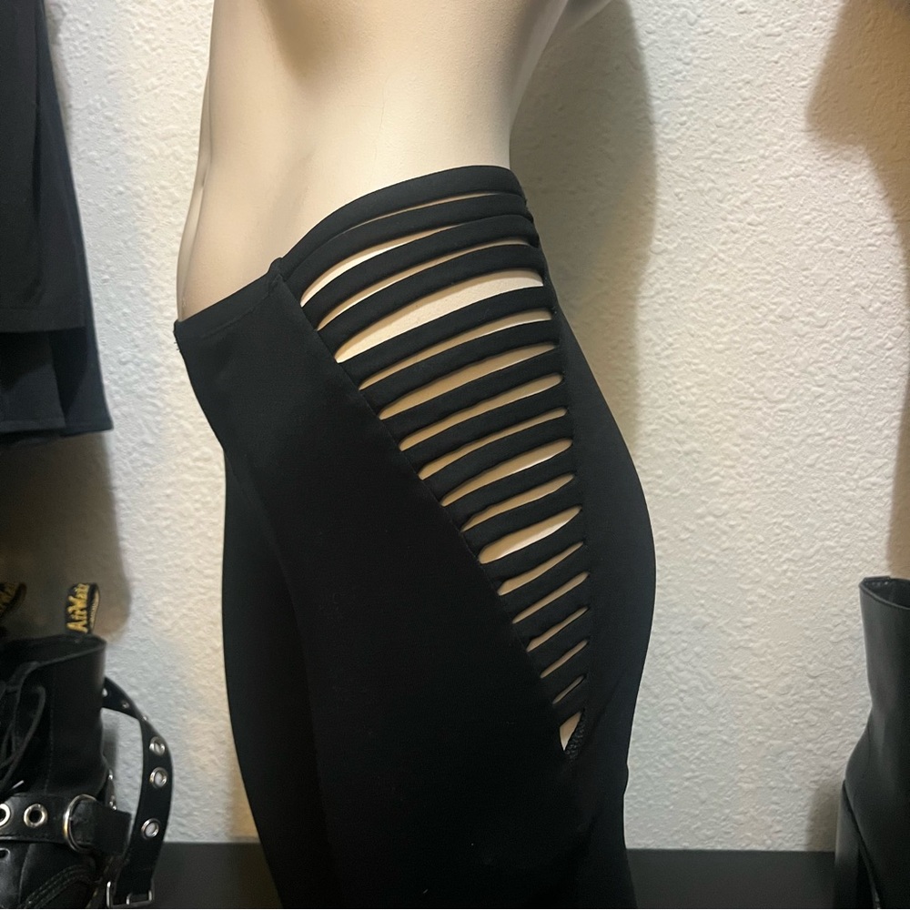 Forever 21 Black Cutout Leggings